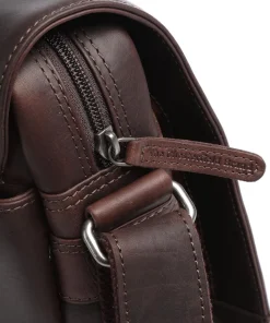 Raphael Schultertasche Pull-Up Rindsleder dunkelbraun