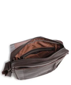 Raphael Schultertasche Pull-Up Rindsleder dunkelbraun