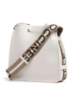 Raquel Bucket bag genarbtes Rindsleder weiß