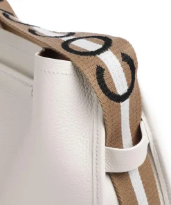 Raquel Bucket bag genarbtes Rindsleder weiß