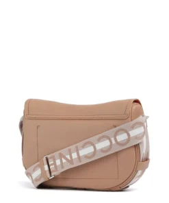 Raquel Schultertasche genarbtes Leder hellbraun