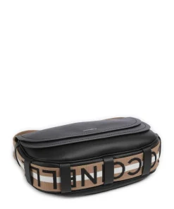 Raquel Schultertasche genarbtes Leder schwarz