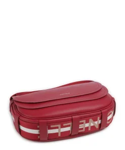 Raquel Schultertasche genarbtes Leder rot