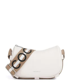 Raquel Umhängetasche genarbtes Leder weiß