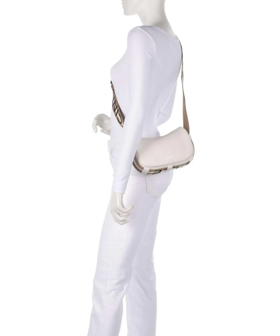 Raquel Umhängetasche genarbtes Leder weiß