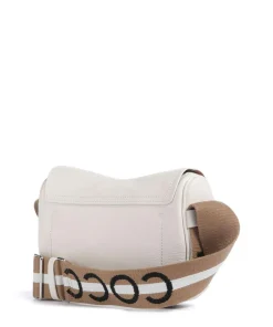 Raquel Umhängetasche genarbtes Leder weiß