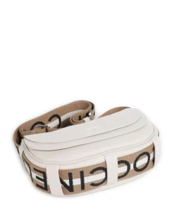 Raquel Umhängetasche genarbtes Leder weiß