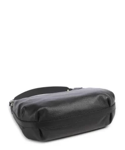 Rebekka Beuteltasche genarbtes Rindsleder schwarz