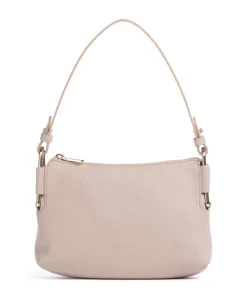 Rebekka Schultertasche genarbtes Rindsleder beige