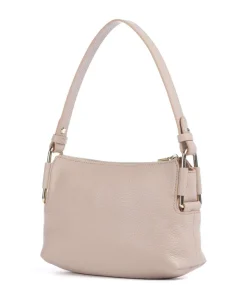 Rebekka Schultertasche genarbtes Rindsleder beige