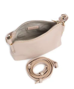 Rebekka Schultertasche genarbtes Rindsleder beige