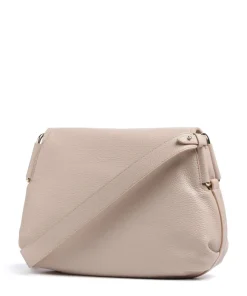 Rebekka Schultertasche genarbtes Rindsleder beige