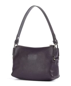 Rebekka Schultertasche genarbtes Rindsleder pflaume