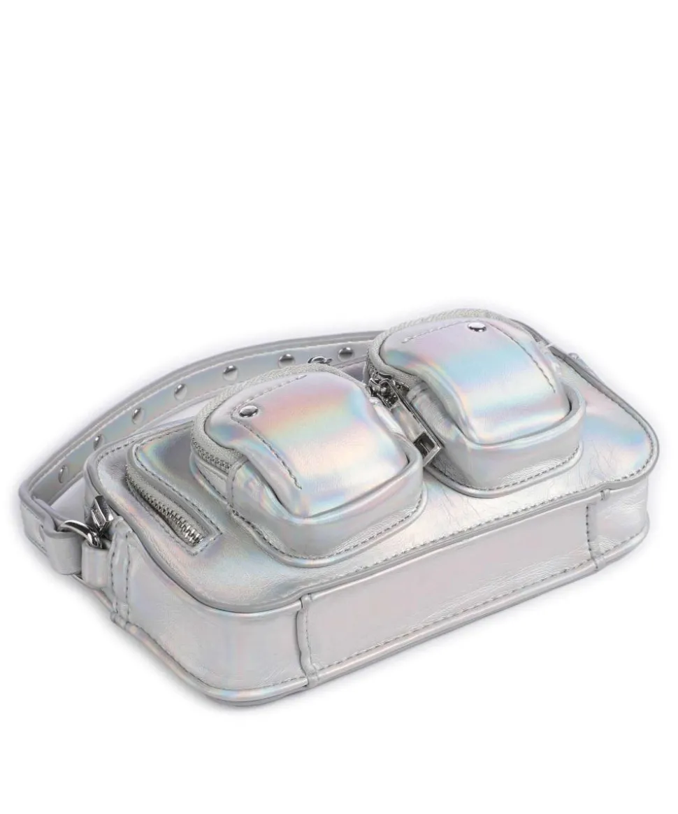 Recycled Cool Helena Umhängetasche Lederimitat silber