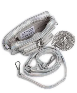 Recycled Cool Helena Umhängetasche Lederimitat silber