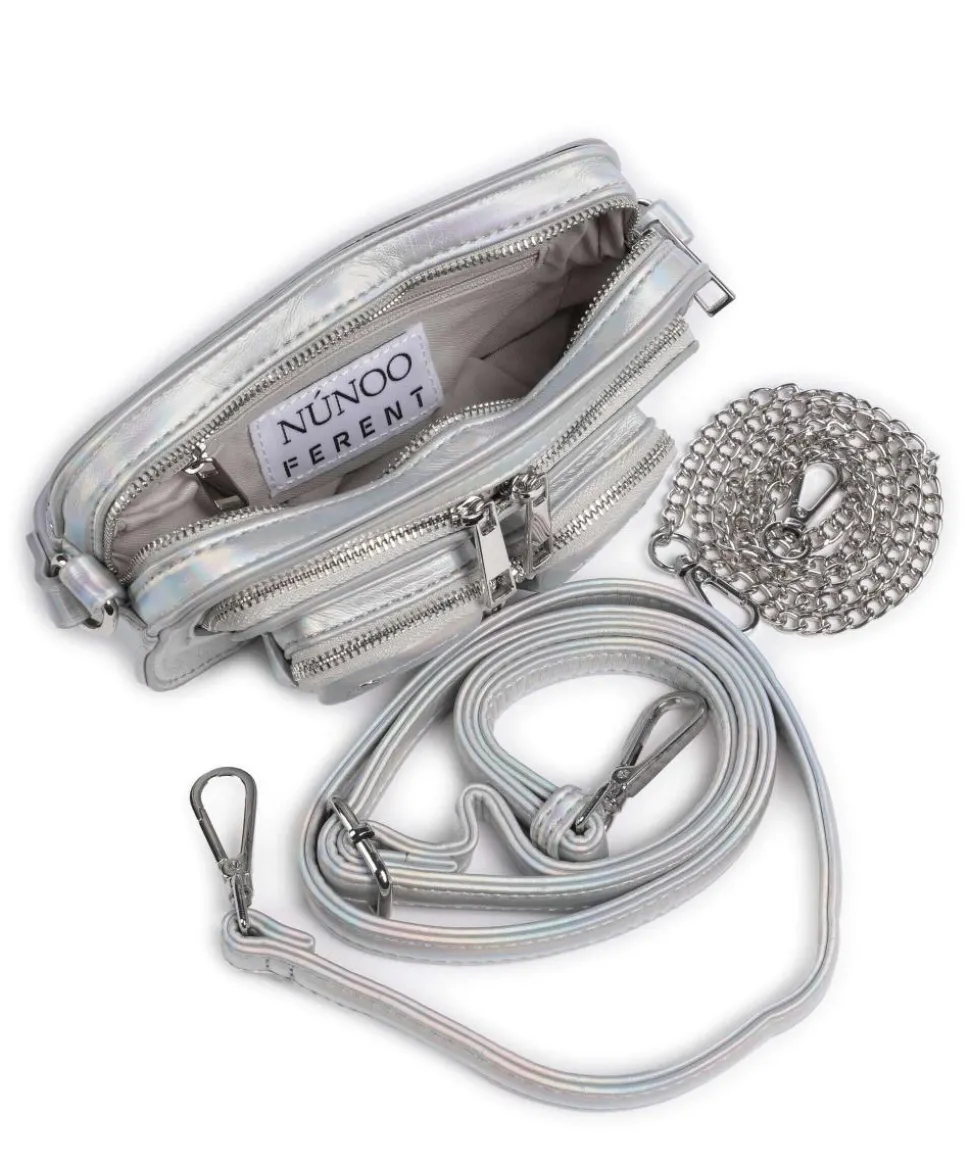 Recycled Cool Helena Umhängetasche Lederimitat silber