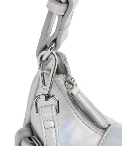 Recycled Cool Palma Schultertasche recyceltes Nylon silber