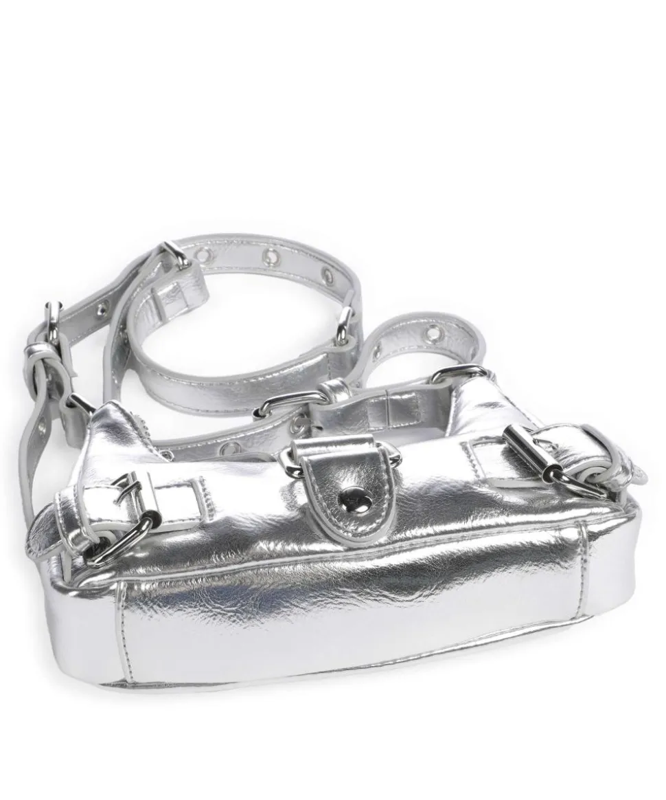 Recycled Cool Palma Schultertasche recyceltes Nylon silber