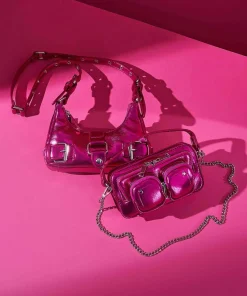 Recycled Cool Palma Umhängetasche Lederimitat pink