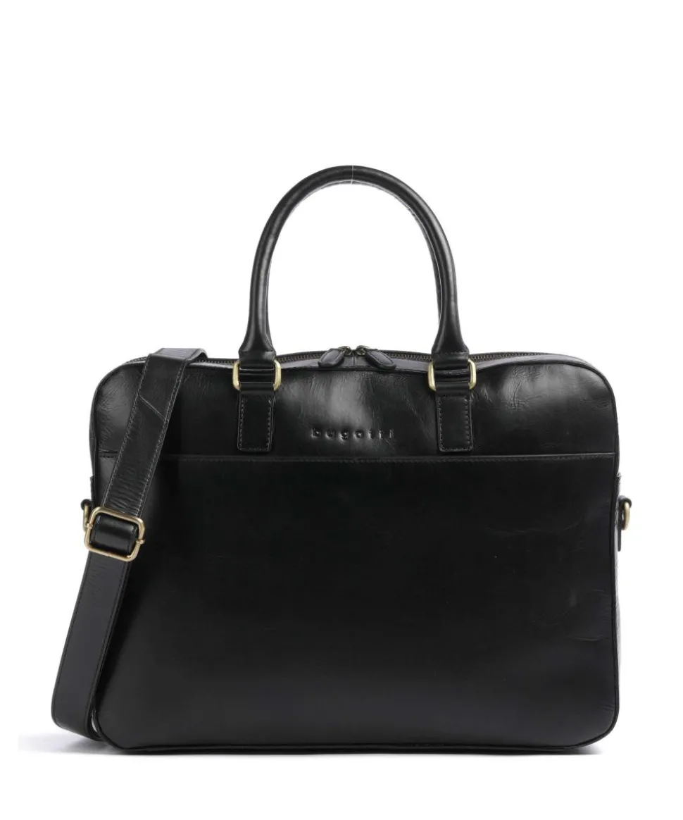 Remo Aktentasche 15″ fein genarbtes Rindsleder schwarz