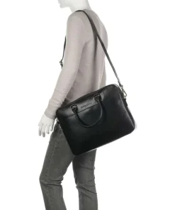 Remo Aktentasche 15″ fein genarbtes Rindsleder schwarz