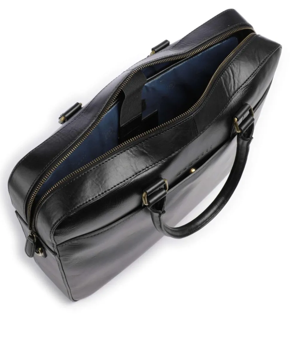 Remo Aktentasche 15″ fein genarbtes Rindsleder schwarz