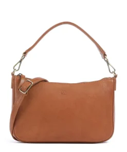 Remona Schultertasche genarbtes Rindsleder tan