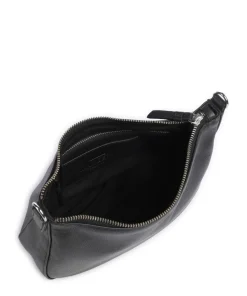 Remona Umhängetasche genarbtes Rindsleder schwarz