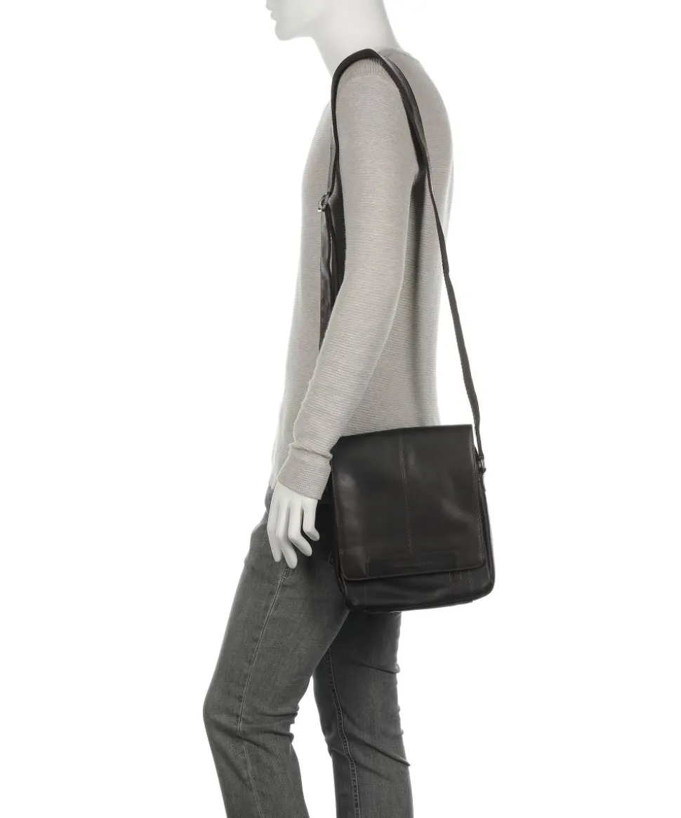 Remy Umhängetasche Pull-Up Rindsleder dunkelbraun