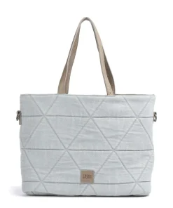 Reversible Shopper genarbtes Leder hellbraun