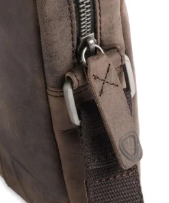 Richmond Umhängetasche fein genarbtes Rindsleder dunkelbraun