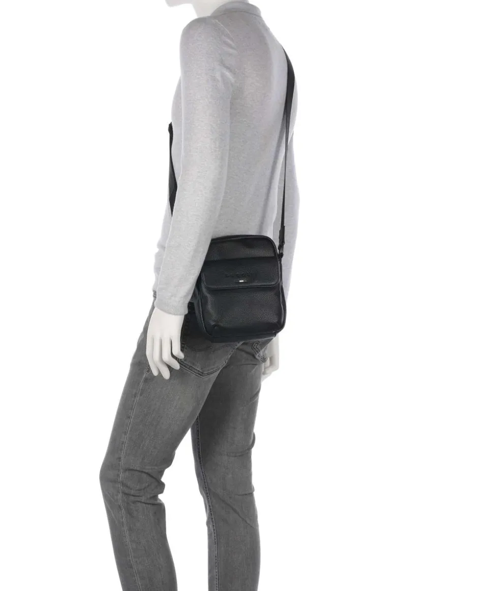 Rico Umhängetasche Lederimitat schwarz