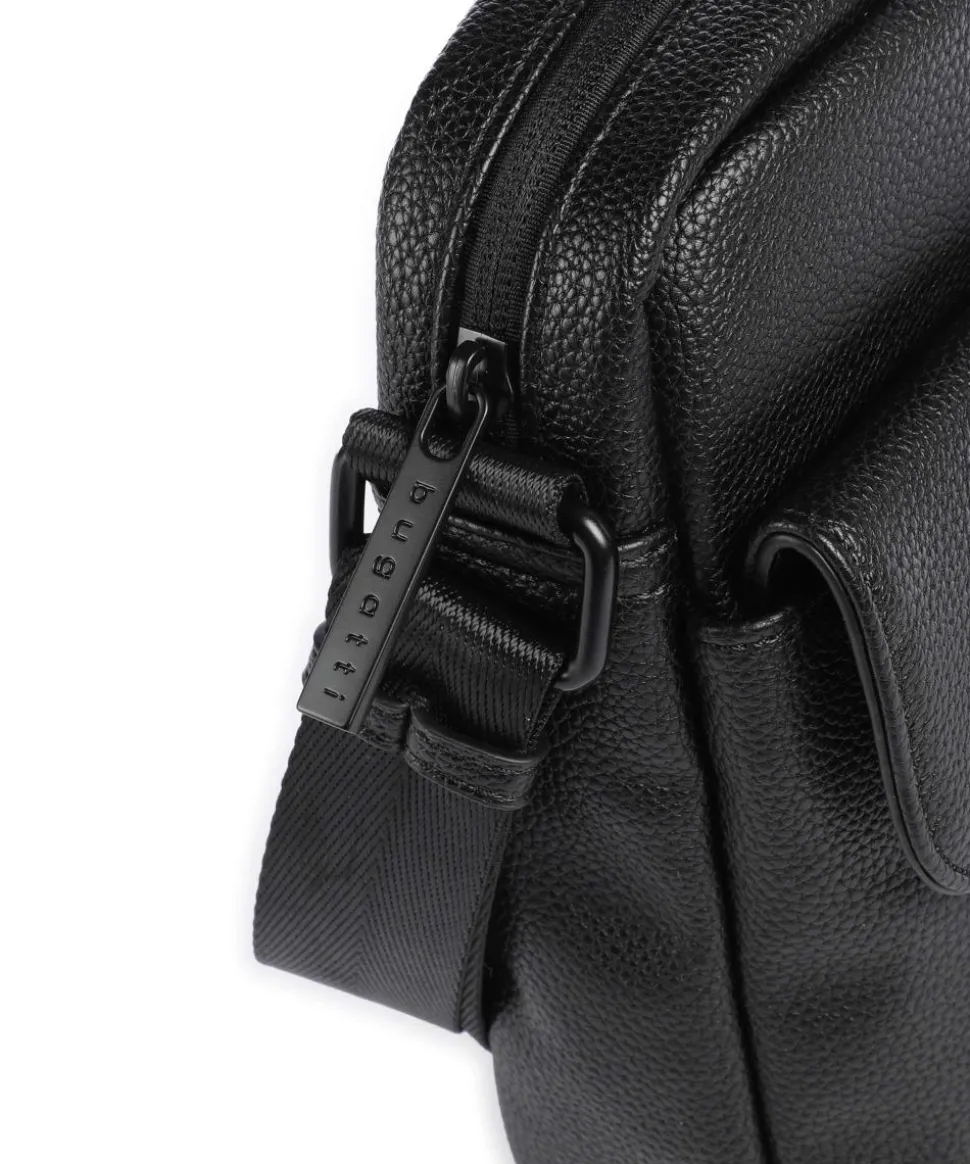 Rico Umhängetasche Lederimitat schwarz