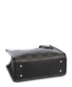 Ridhi S Handtasche Lederimitat schwarz