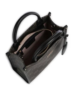 Ridhi S Handtasche Lederimitat schwarz