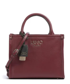 Ridhi S Handtasche Lederimitat dunkelrot