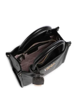 Ridhi S Handtasche Lederimitat schwarz