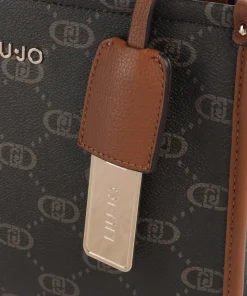 Ridhi S Handtasche Lederimitat braun