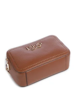 Ridhi S Umhängetasche Lederimitat dunkelbraun