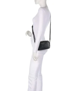 Ridhi Umhängetasche Lederimitat schwarz