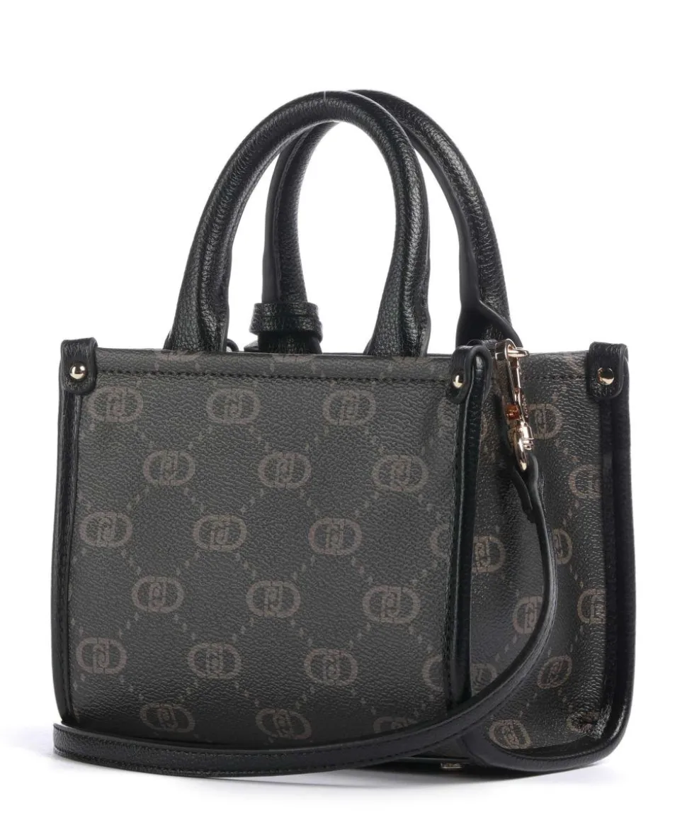 Ridhi XS Umhängetasche Lederimitat braun/schwarz