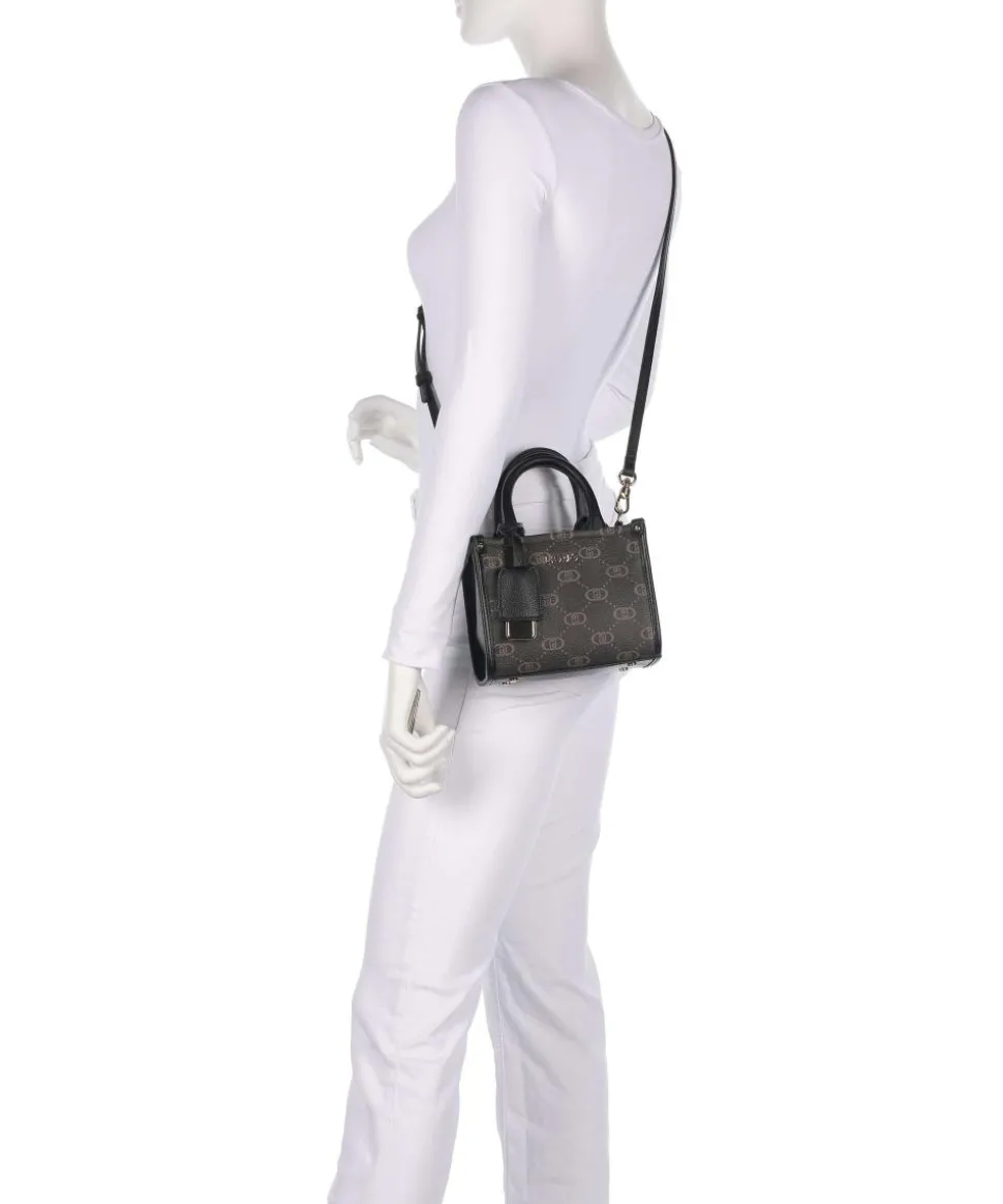 Ridhi XS Umhängetasche Lederimitat braun/schwarz