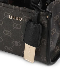 Ridhi XS Umhängetasche Lederimitat braun/schwarz