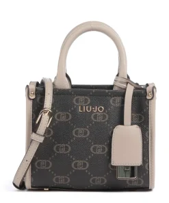 Ridhi XS Umhängetasche Lederimitat beige/braun