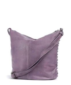 Riffellinchen Umhängetasche genarbtes Rindsleder lavendel