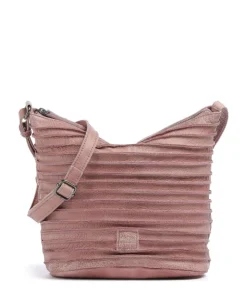 Riffellinchen Umhängetasche genarbtes Rindsleder rosa