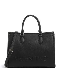 Rised Re Handtasche Lederimitat schwarz