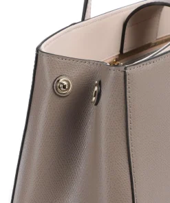 Riva L Shopper genarbtes Leder taupe