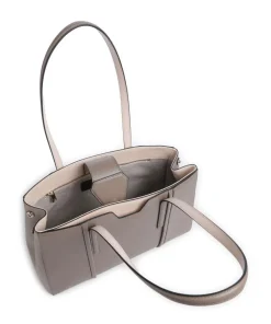 Riva L Shopper genarbtes Leder taupe