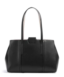 Riva L Shopper genarbtes Leder schwarz